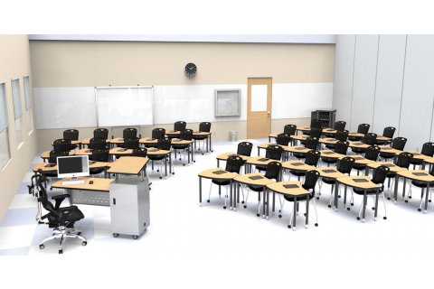 Mooreco Shapes Collaborative  School Desks