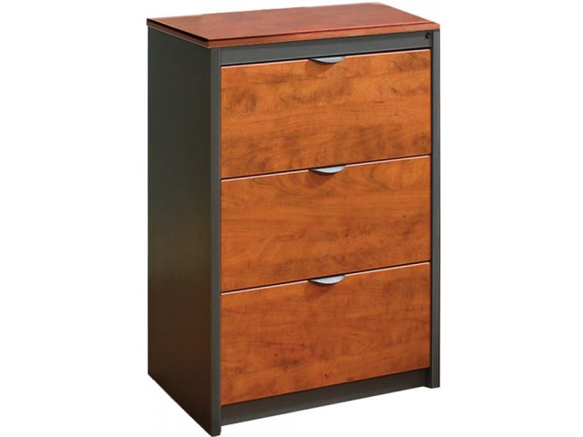 Counter Height 3 Drawer Lateral File, Lateral File Cabinet Wood