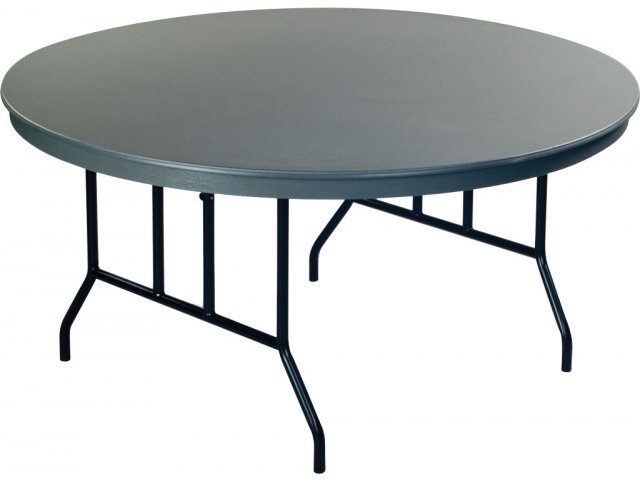 Dynalite Lightweight Round Plastic, Round Folding Table 60