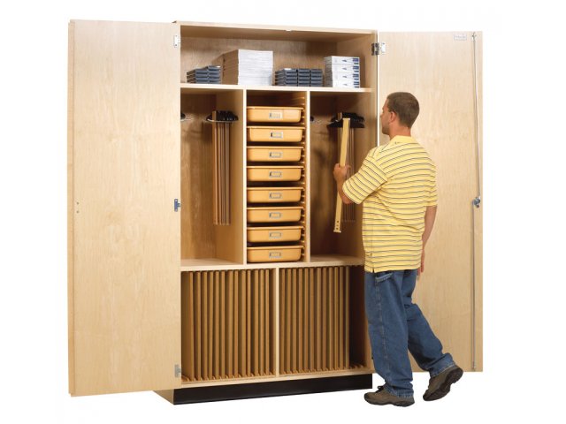 Drafting Supply And Storage Cabinet 60 W Art Supply Storage