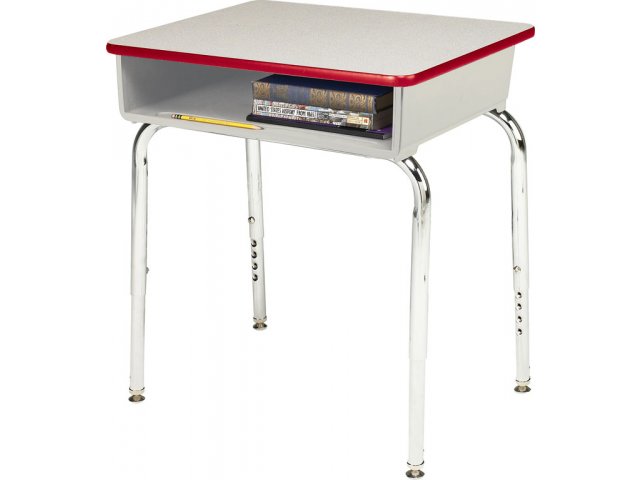 Ee Adjustable Height Open Front School Desk Poly Bookbox Edg