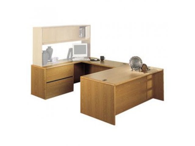 U Shaped Office Desk With Left Lateral Credenza Hon 3000l Office