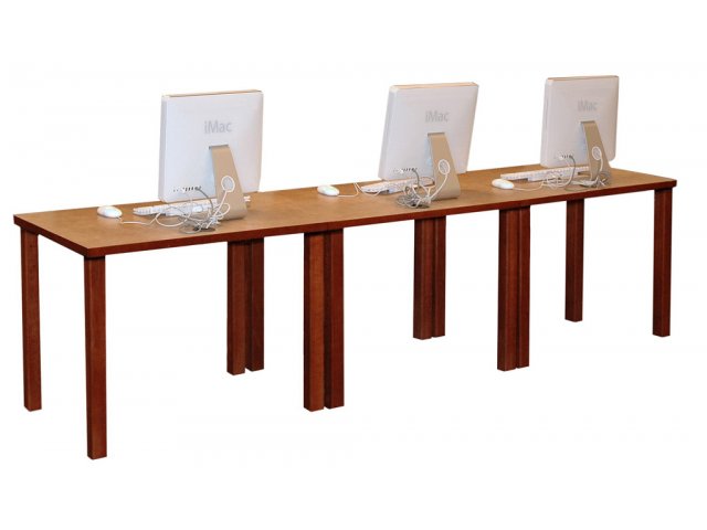 Three tables shown. See dimensions below.