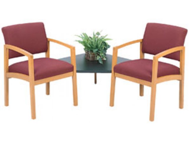 Chairs shown in Grade 2 fabric.