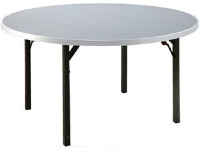Aluminum Round Folding Table With 4, 48 Round Folding Tables