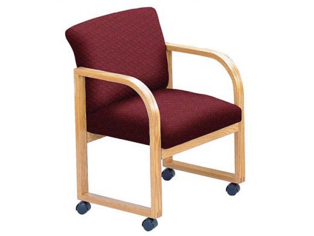 Guest Chair with Casters-Grade 2 Fabric shown