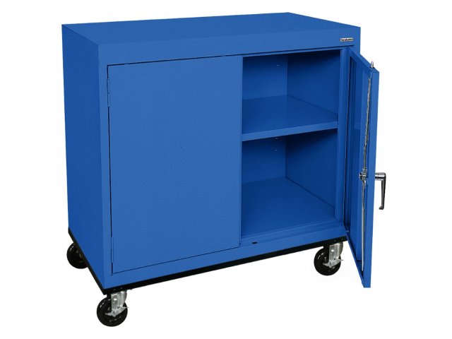 Mobile Steel Storage Cabinet 36 Wx36 H, Mobile Storage Cabinets