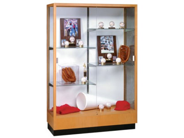 Heritage Trophy Cabinet In Oak With Mirror 48 Wx70 H Trophy