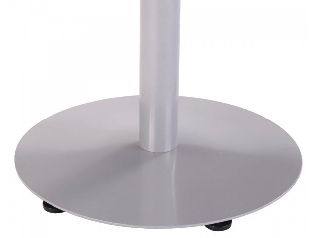 Durable 12-gauge steel base with 2-inch rubber glides.