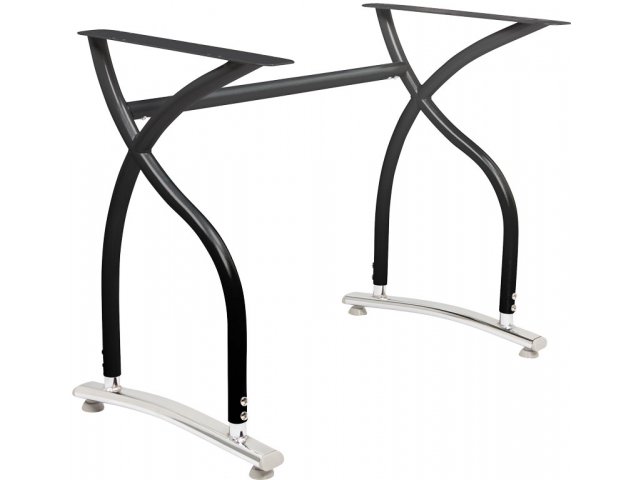 Frame is held together by steel tubing and braces, creating exceptionally sturdy support.