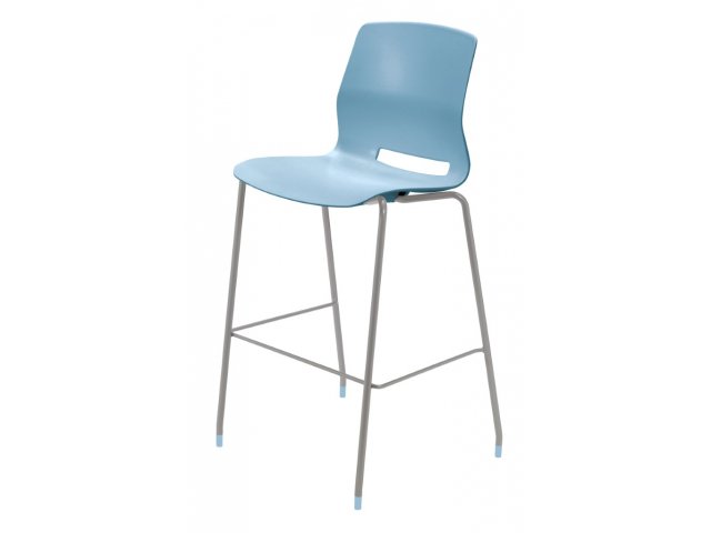 Shown in Bar size with Sky Blue seat and Silver frame