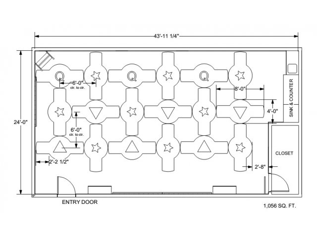 Classroom floor plan