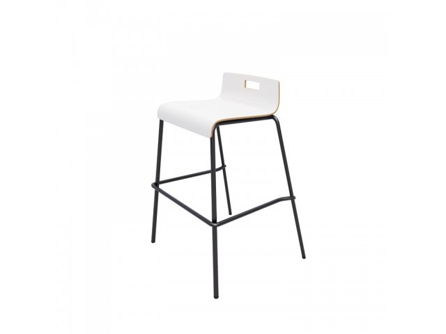 Counter Stool White with Black frame