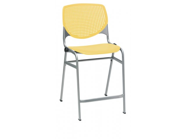 Shown in Counter size with Yellow seat and Silver frame
