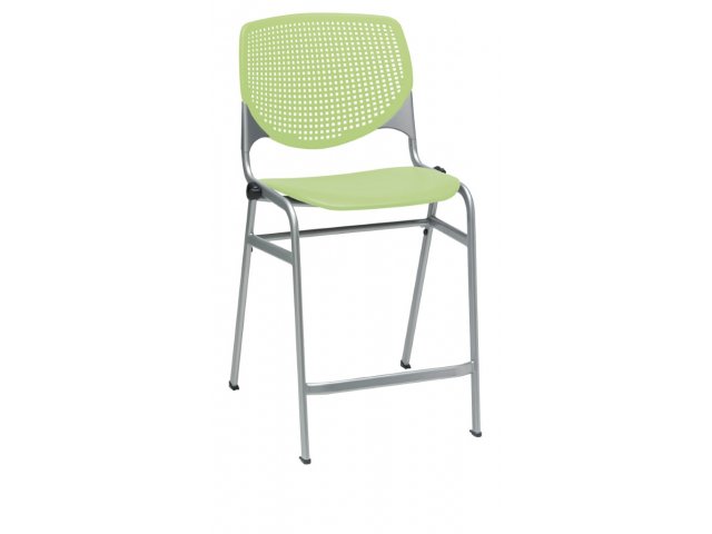 Shown in Counter size with Lime Green seat and Silver frame