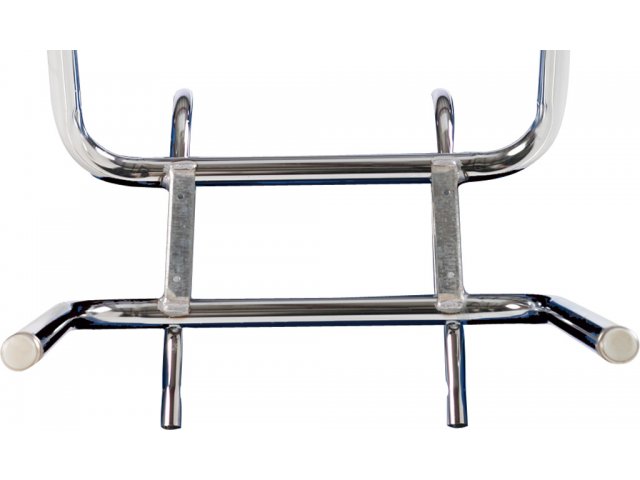 Seat is supported by heavy-duty 13-Gauge steel brackets.