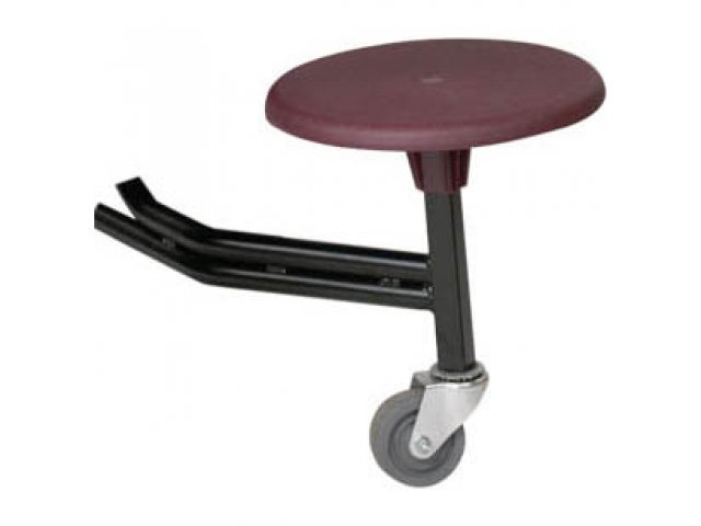 Stool is mounted to square tubing, making it impossible for stool to rotate and then break.
