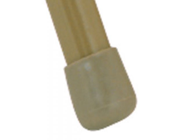 Plastic glides protect floors from scratching. Glides match frame color and are replaceable.