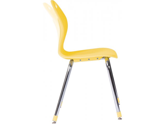 Flex action of chair back and dual curves provide exceptional back support.