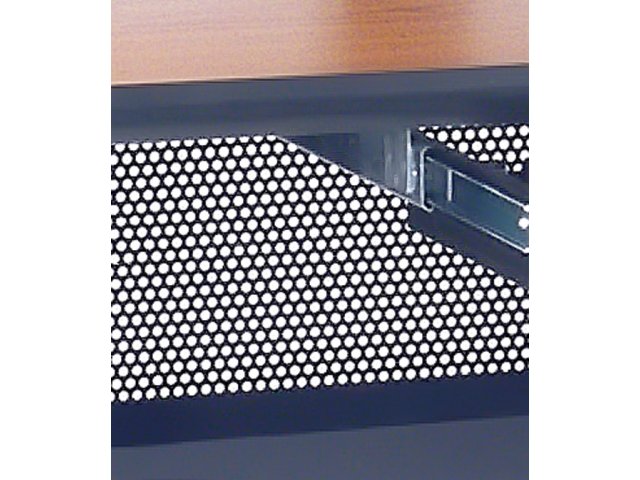 Perforated modesty panel allows for improved airflow.