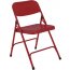 Premium All Steel Folding Chair Fire Engine Red