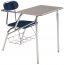 Combo Student Chair Desk - Hard Plastic, Support Brace