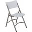 Blow Molded Folding Chair, Speckled Gray
