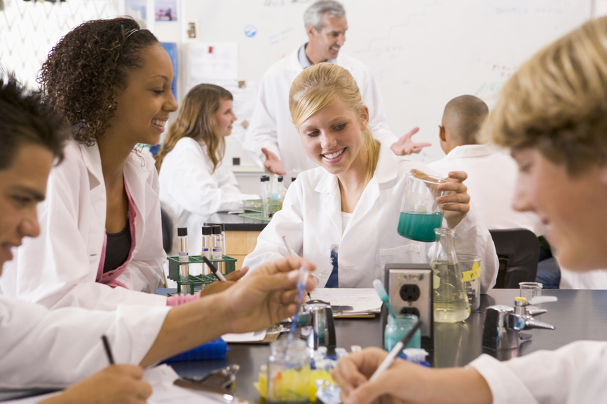 Students In Science Lab