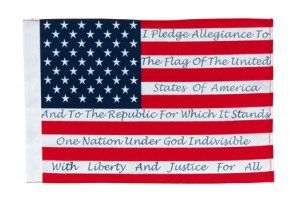 Saying The Pledge Of Allegiance in Schools